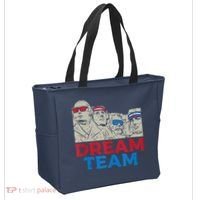 Dream Team Presidents Mount Rushmore Funny 4th Of July Tote Bag thumb 2