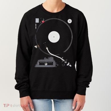 Dj Turntable Playing Vinyl Record Photo Women's Sweatshirt