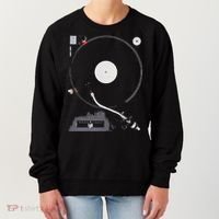 Dj Turntable Playing Vinyl Record Photo Women's Sweatshirt thumb 0