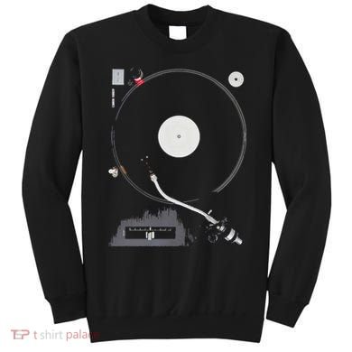 Dj Turntable Playing Vinyl Record Photo Sweatshirt