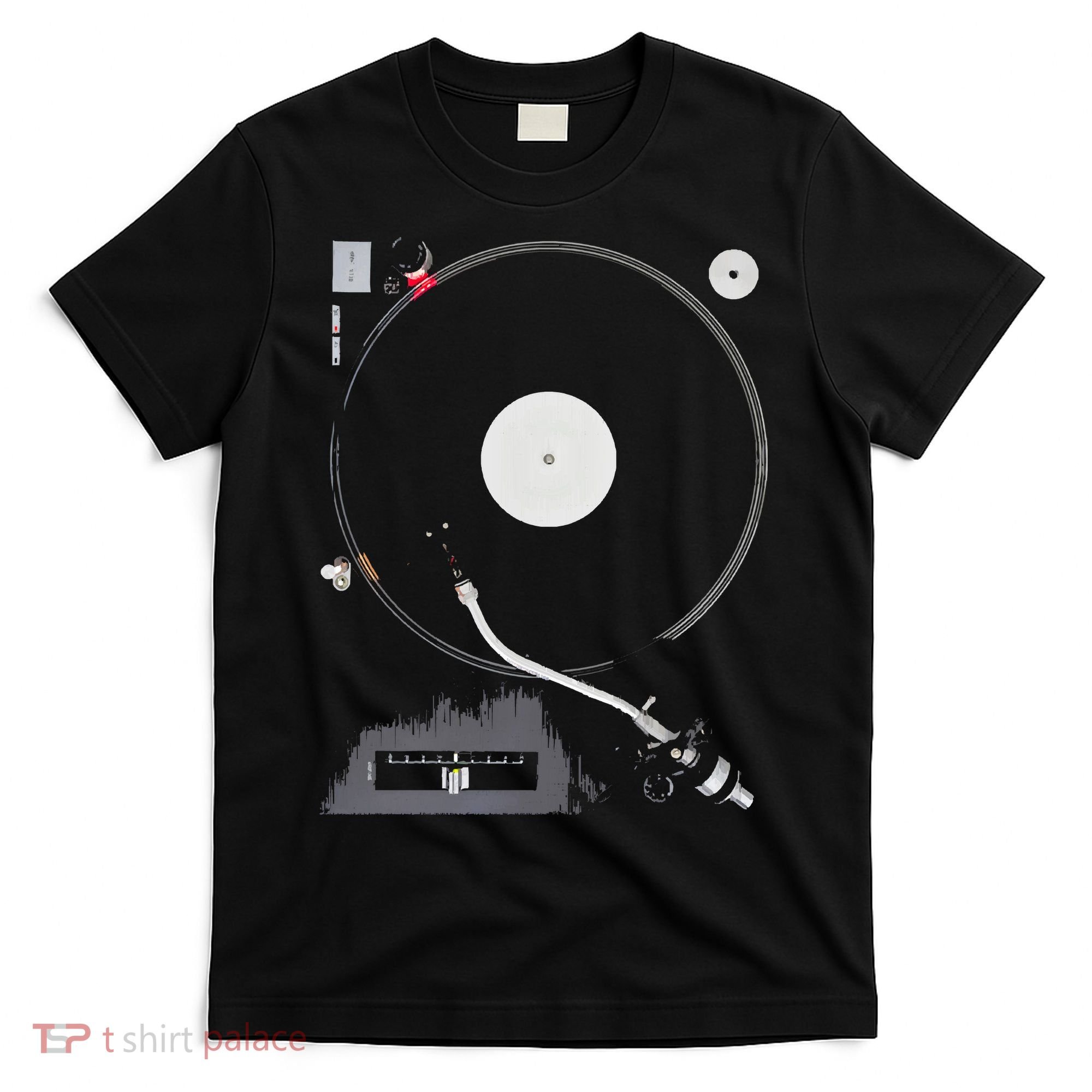 Dj Turntable Playing Vinyl Record Photo T-Shirt