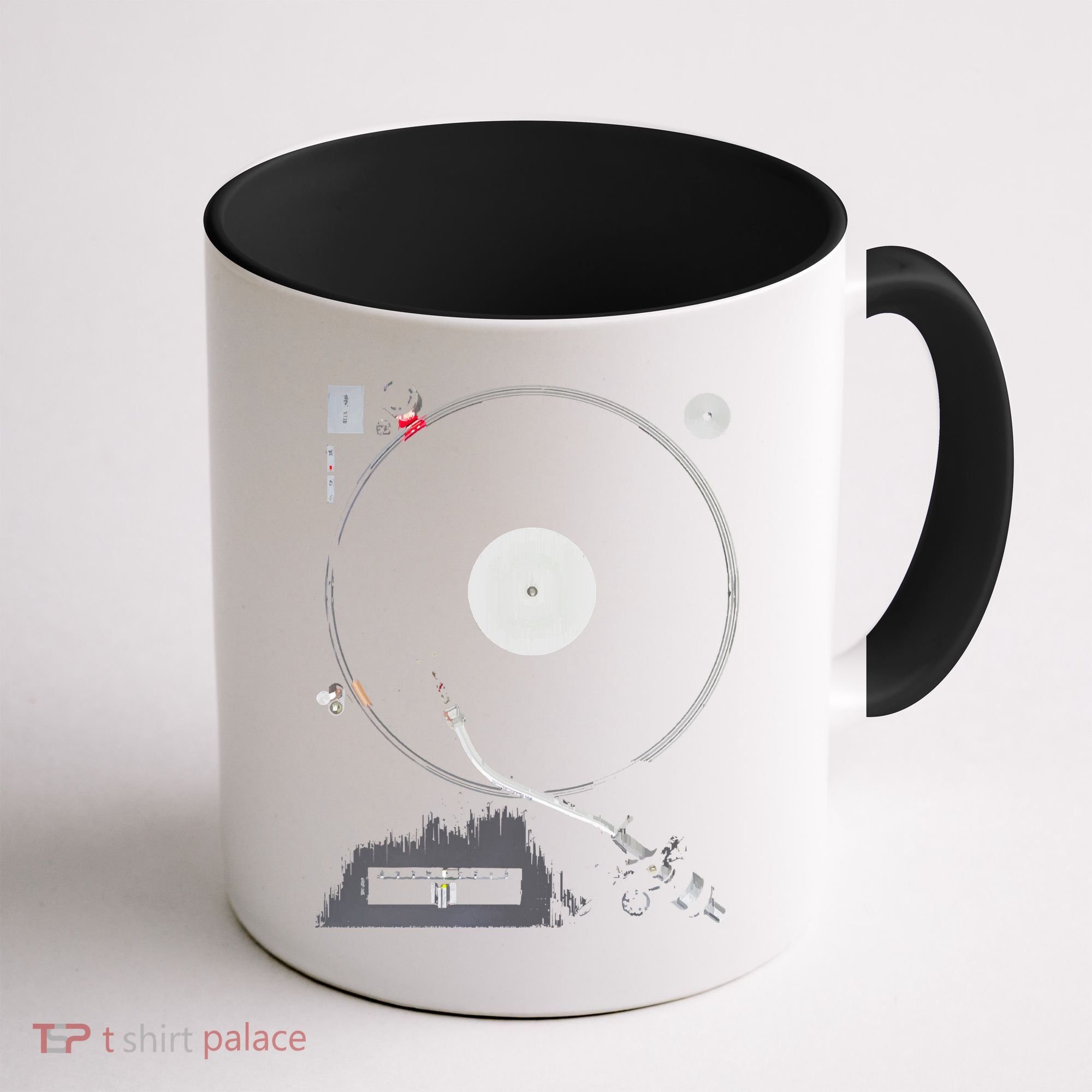 Dj Turntable Playing Vinyl Record Photo Coffee Mug