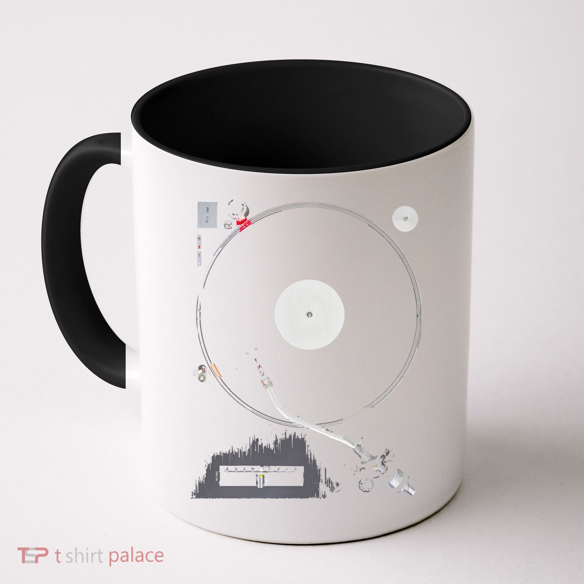 Dj Turntable Playing Vinyl Record Photo Coffee Mug