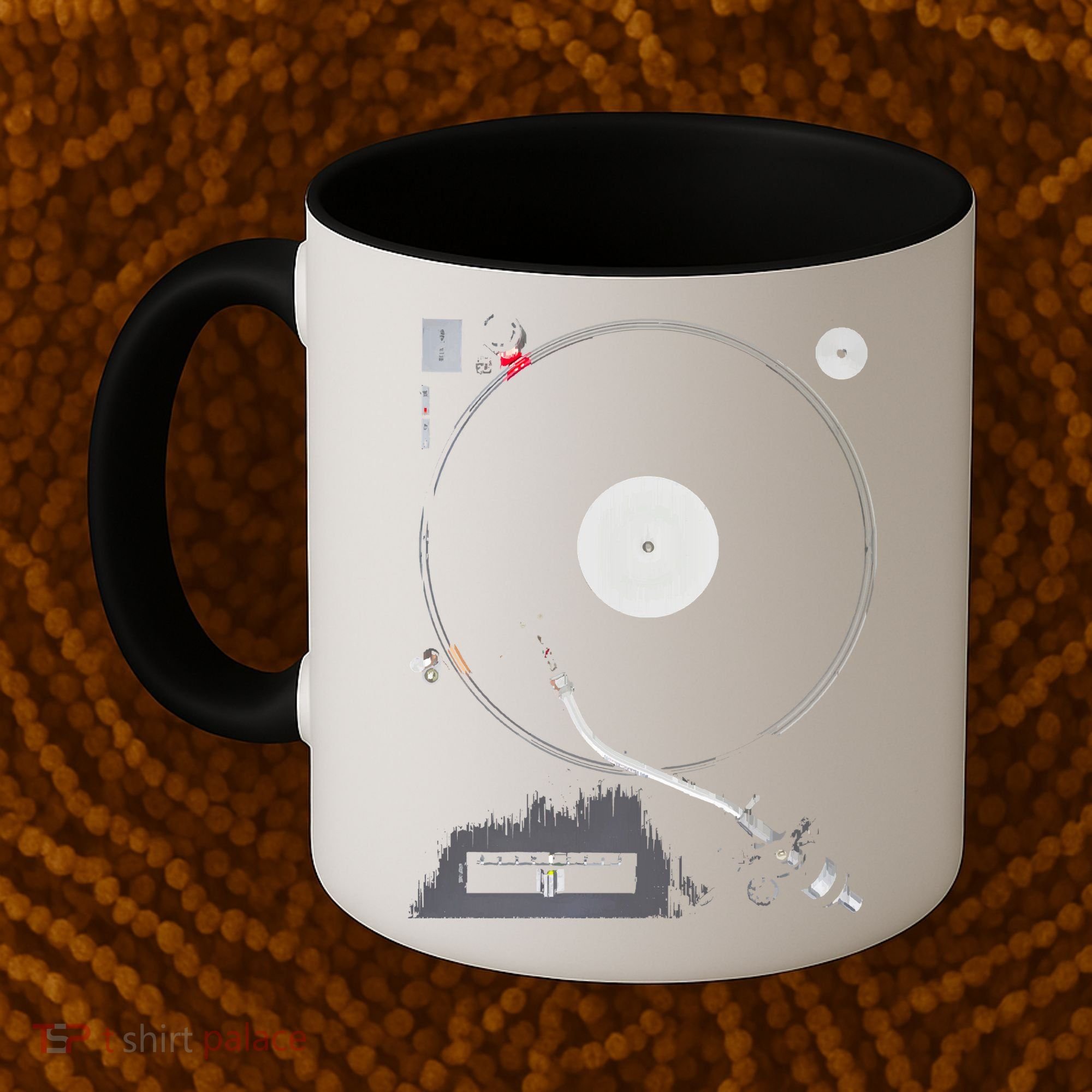 Dj Turntable Playing Vinyl Record Photo Coffee Mug