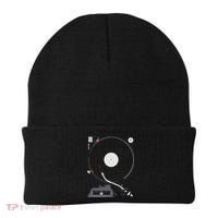 Dj Turntable Playing Vinyl Record Photo Beanie thumb 0