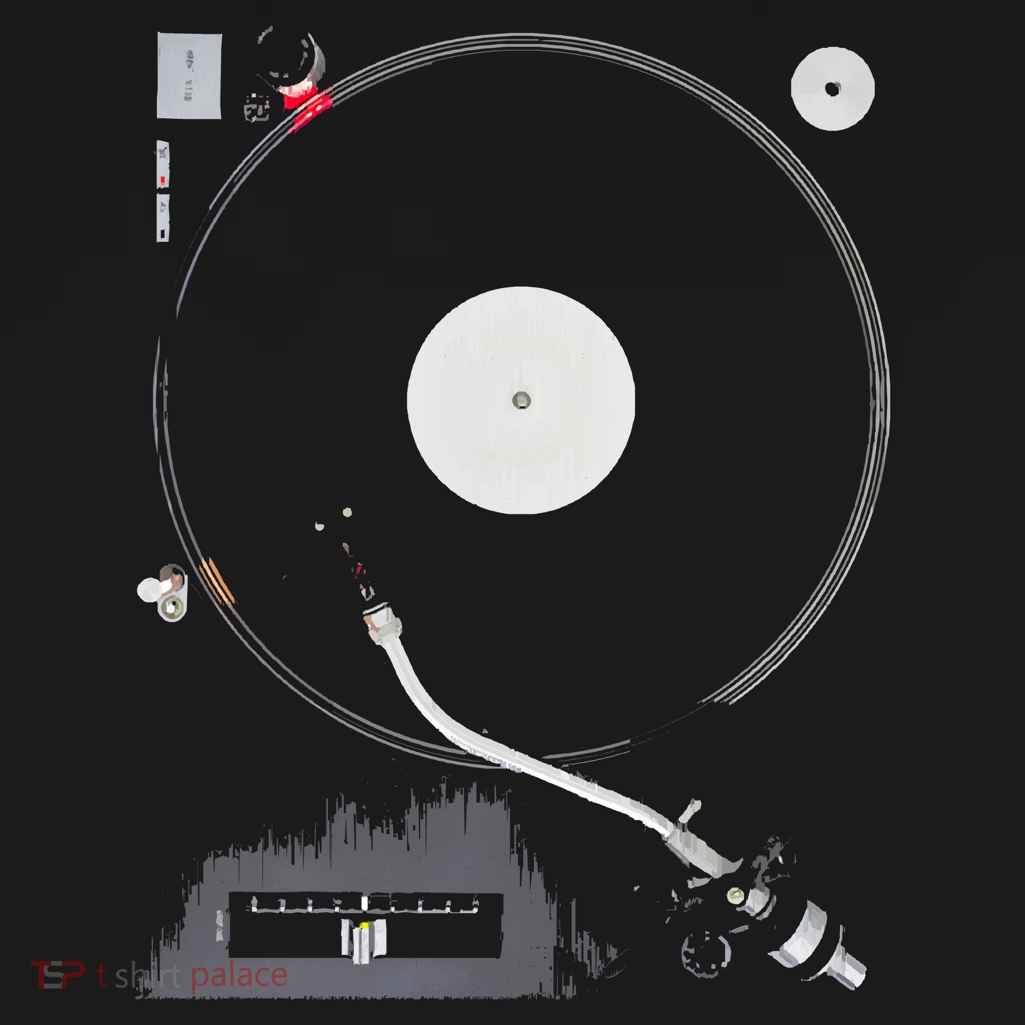 Dj Turntable Playing Vinyl Record Photo Pajama Set