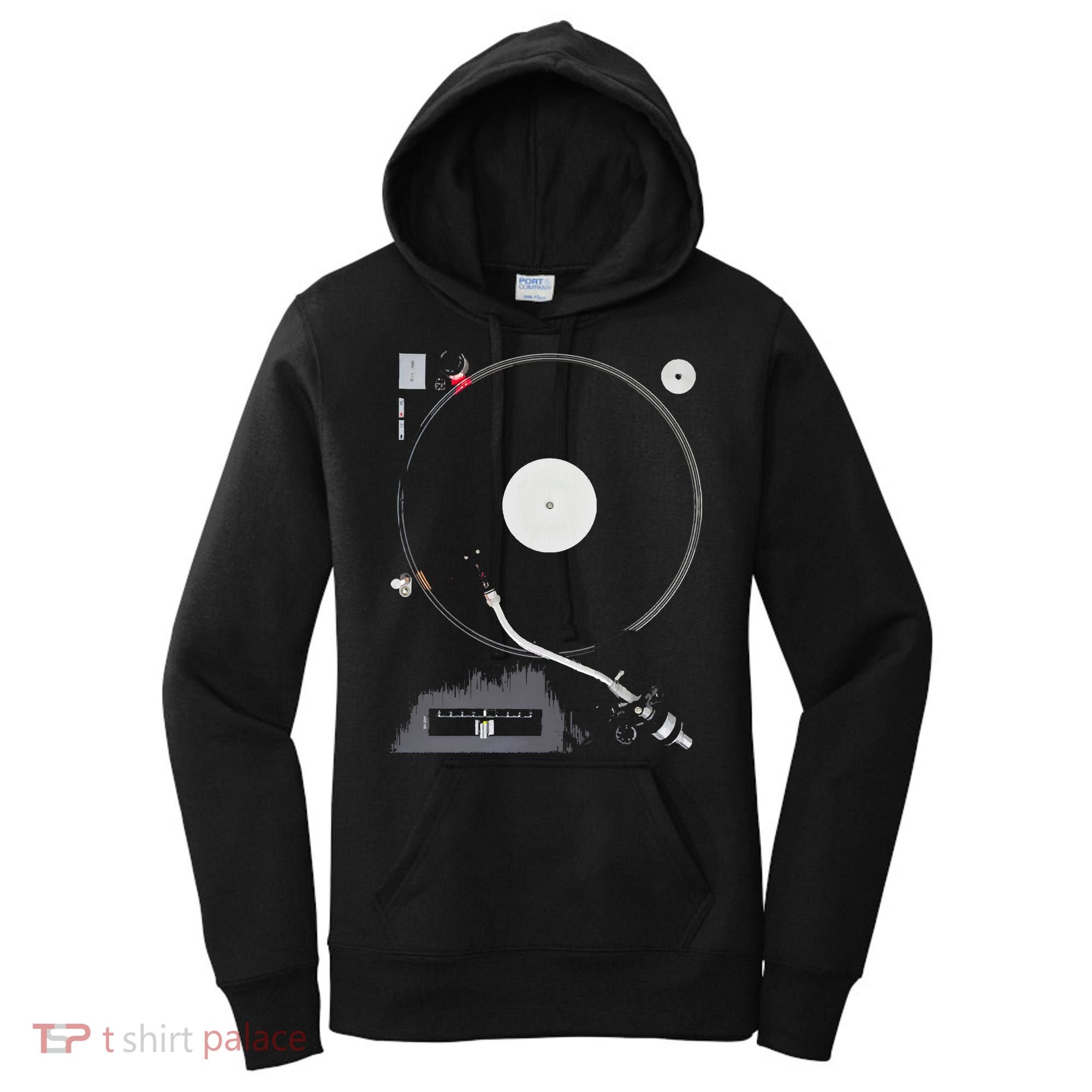 Dj Turntable Playing Vinyl Record Photo Women's Hoodie