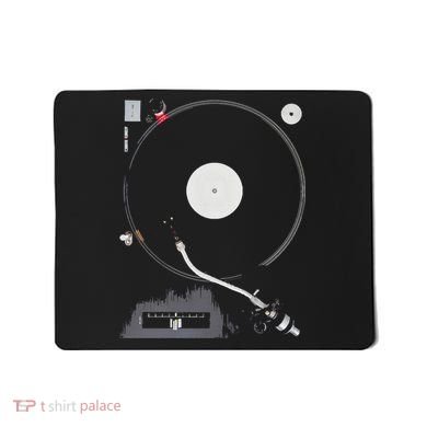 Dj Turntable Playing Vinyl Record Photo Mousepad