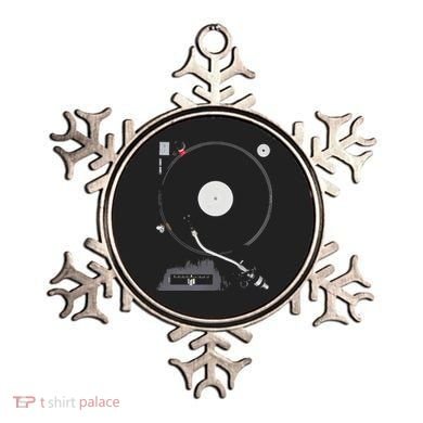Dj Turntable Playing Vinyl Record Photo Ornament