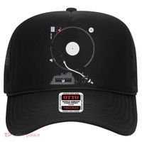 Dj Turntable Playing Vinyl Record Photo Hat thumb 0