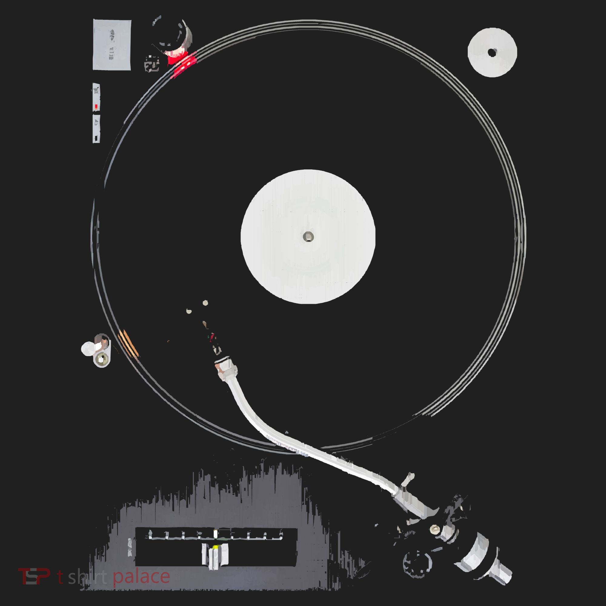 Dj Turntable Playing Vinyl Record Photo Hat