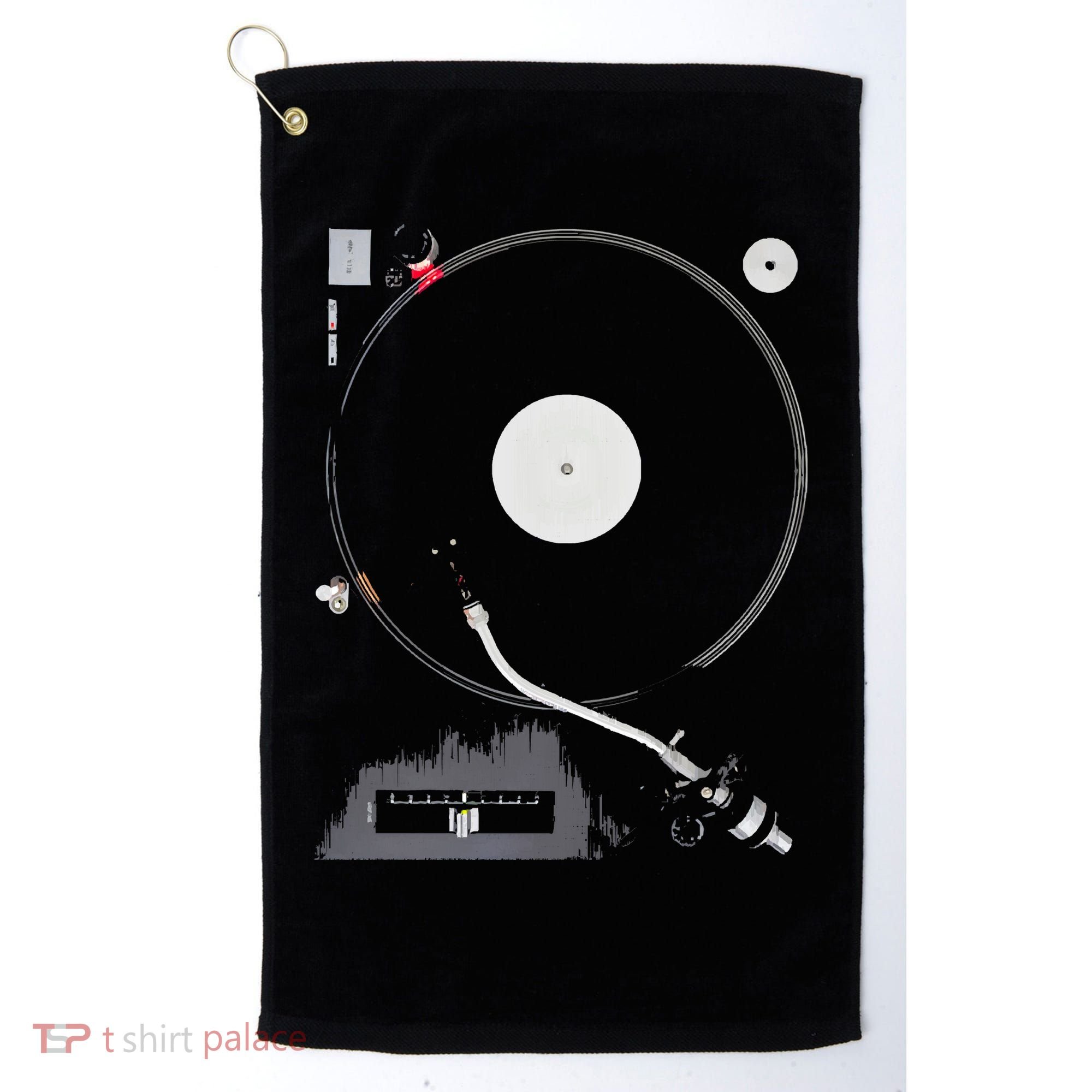 Dj Turntable Playing Vinyl Record Photo Golf Towel