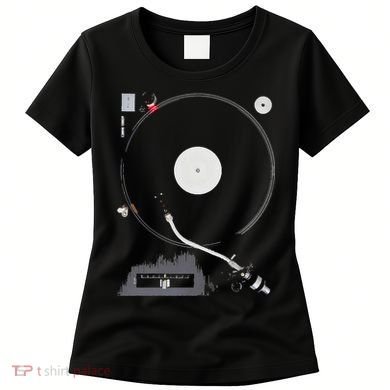 Dj Turntable Playing Vinyl Record Photo Women's T-Shirt