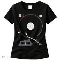 Dj Turntable Playing Vinyl Record Photo Women's T-Shirt thumb 0