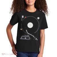 Dj Turntable Playing Vinyl Record Photo Kids T-Shirt thumb 2