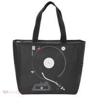 Dj Turntable Playing Vinyl Record Photo Tote Bag thumb 0