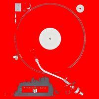 Dj Turntable Playing Vinyl Record Photo Santa Hat thumb 1