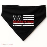 Defund The Politicians American Flag USA-Made Doggie Bandana thumb 0