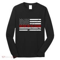 Defund The Politicians American Flag Long Sleeve Shirt thumb 0