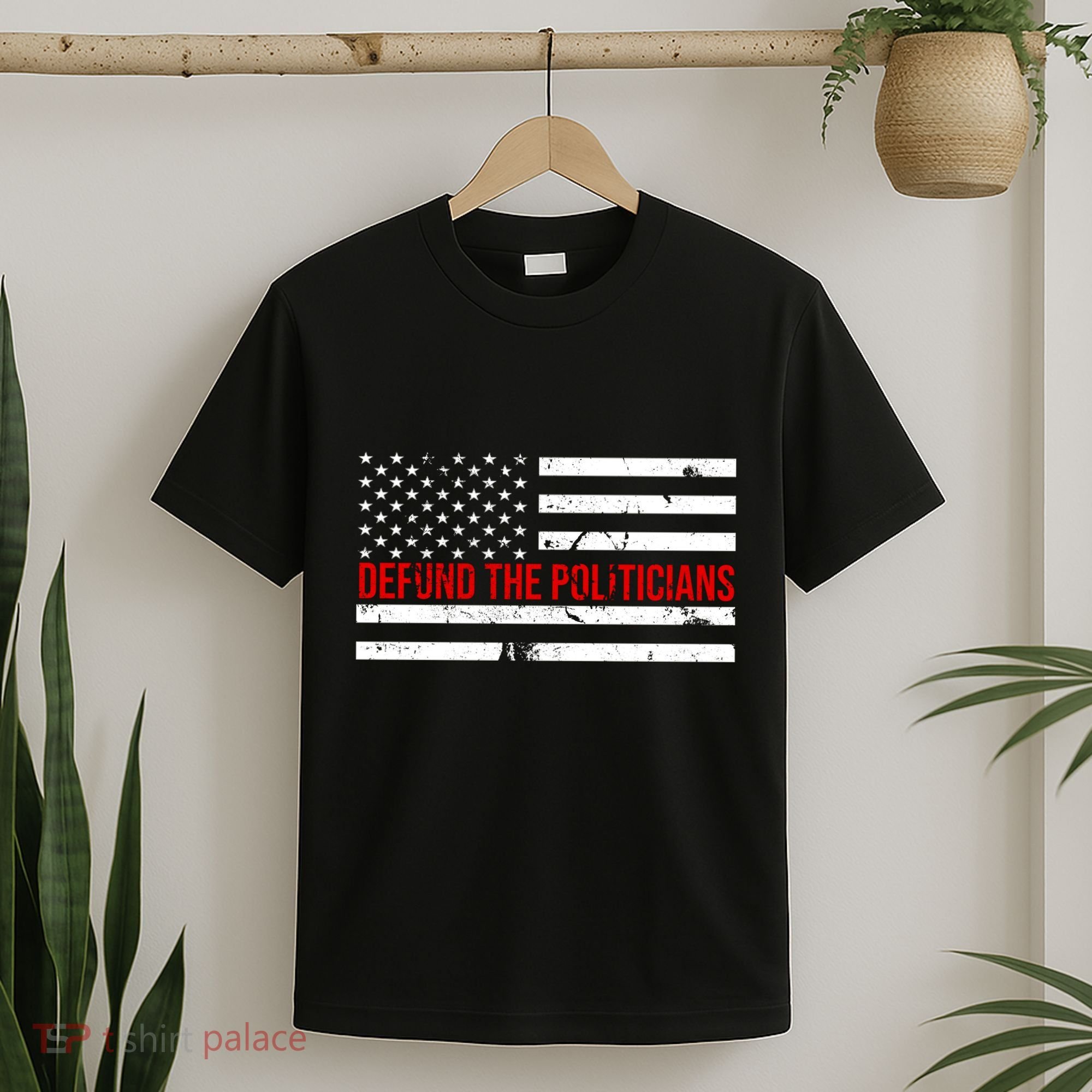 Defund The Politicians American Flag T-Shirt