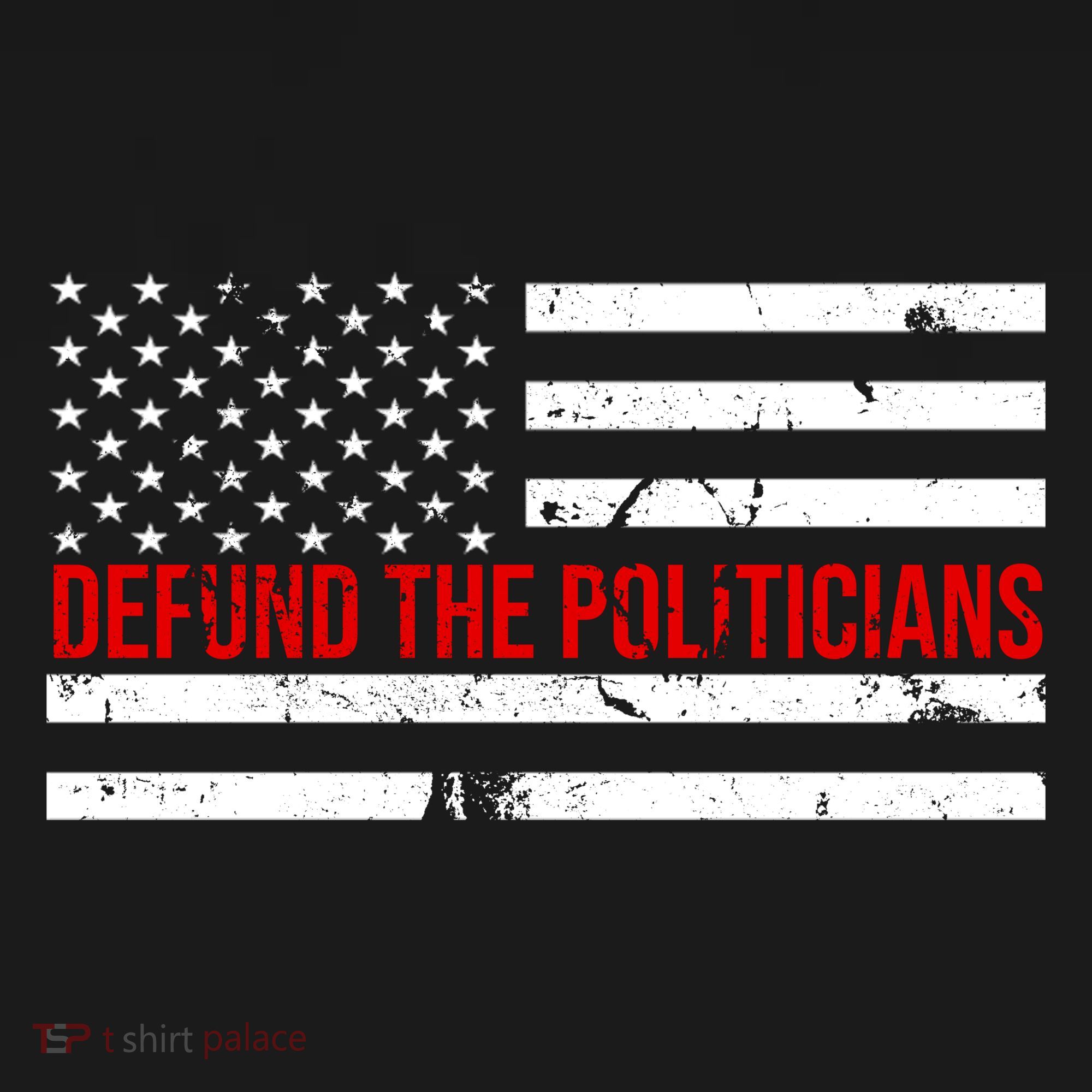 Defund The Politicians American Flag Women's Hoodie