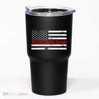 Defund The Politicians American Flag Tumbler thumb 0