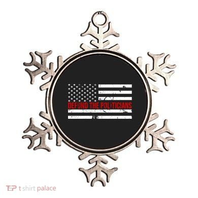 Defund The Politicians American Flag Ornament