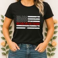 Defund The Politicians American Flag Women's T-Shirt thumb 2