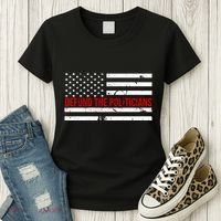 Defund The Politicians American Flag Women's T-Shirt thumb 3