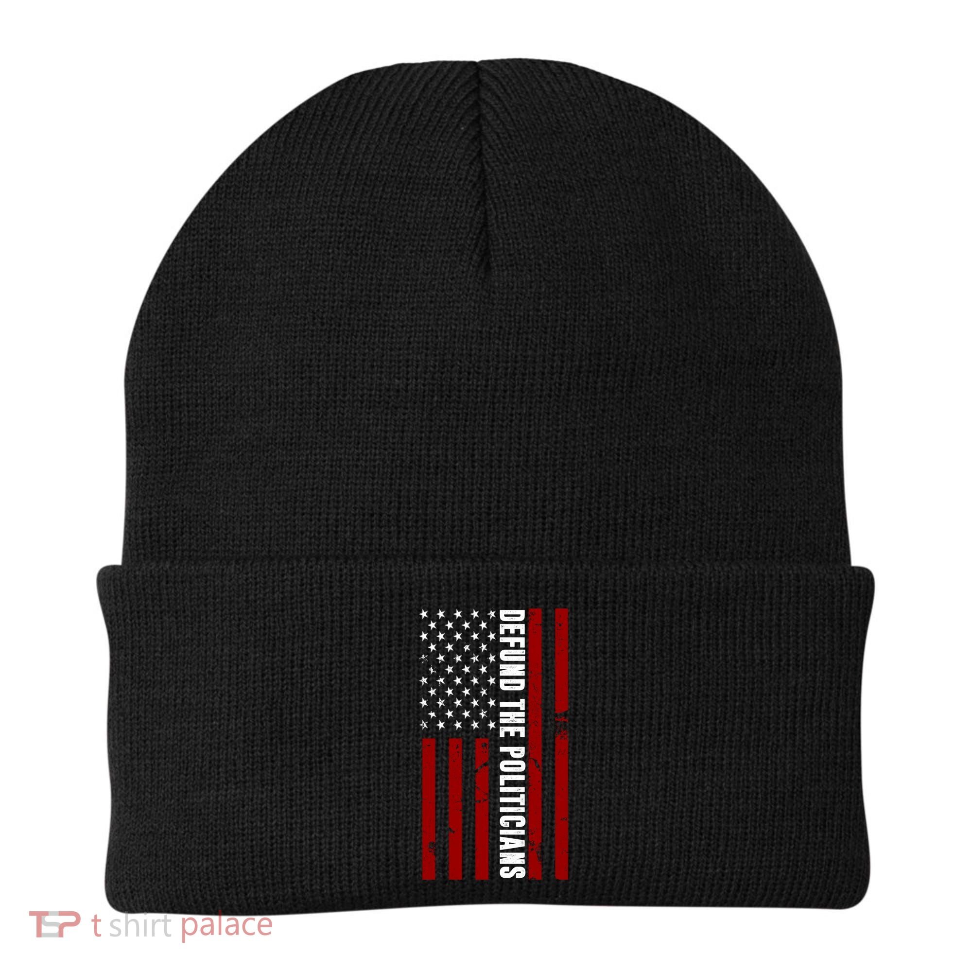 Defund The Politicians US Flag Beanie