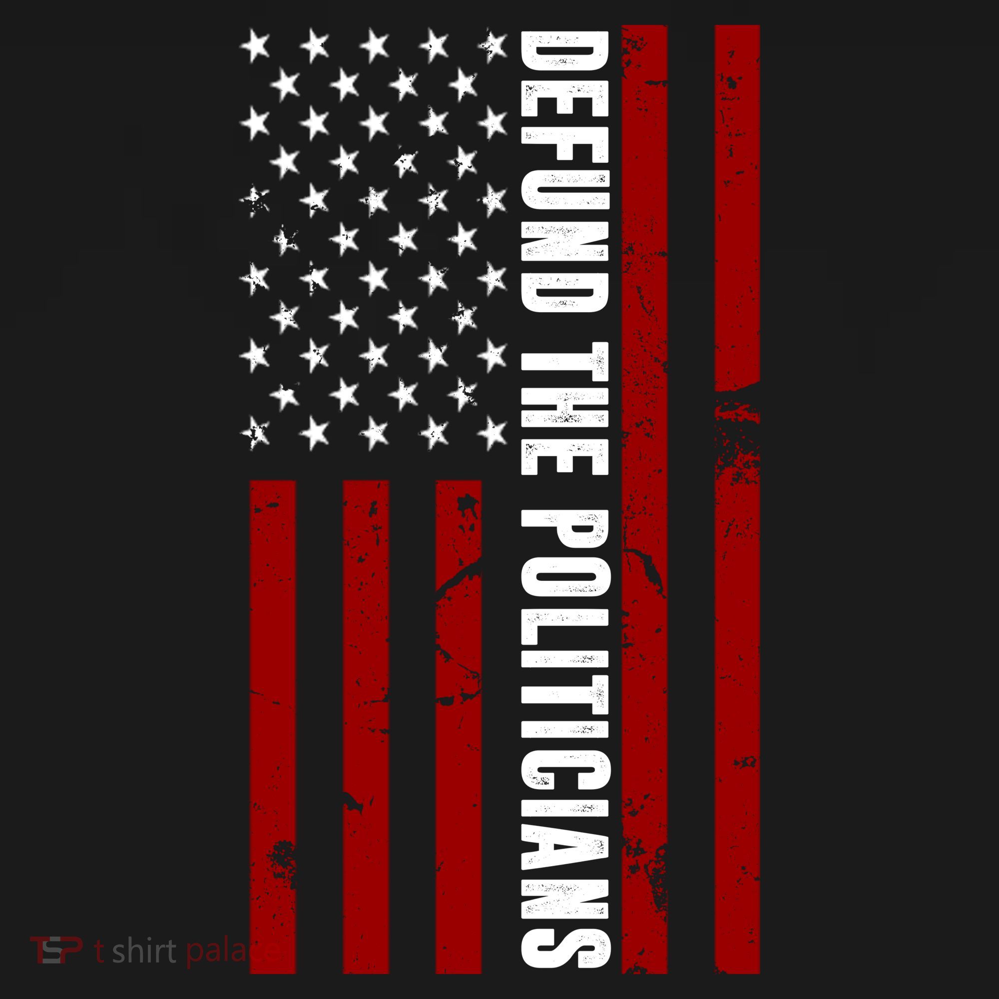 Defund The Politicians US Flag Ornament