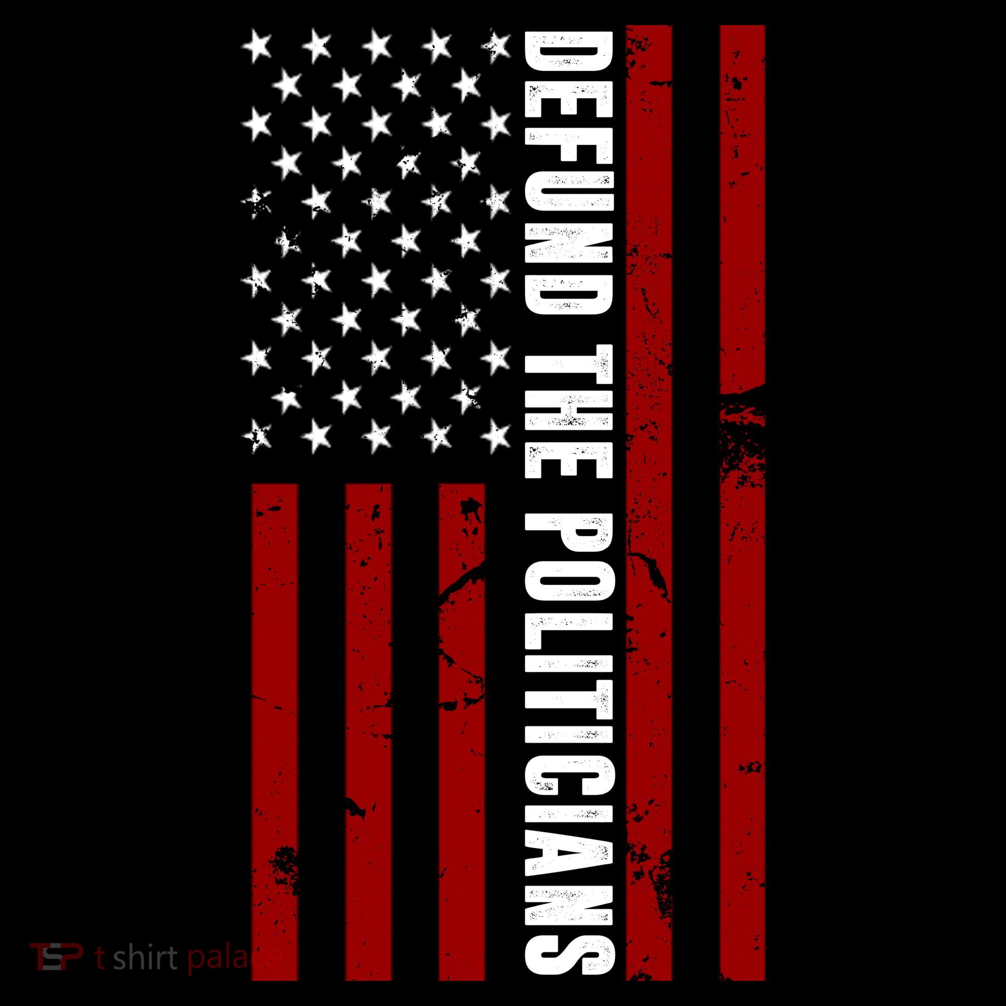 Defund The Politicians US Flag Women's Tank Top