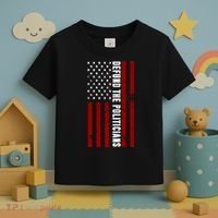 Defund The Politicians US Flag Toddler T-Shirt thumb 3