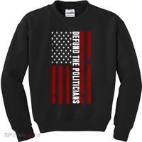 Defund The Politicians US Flag Kids Sweatshirt thumb 0