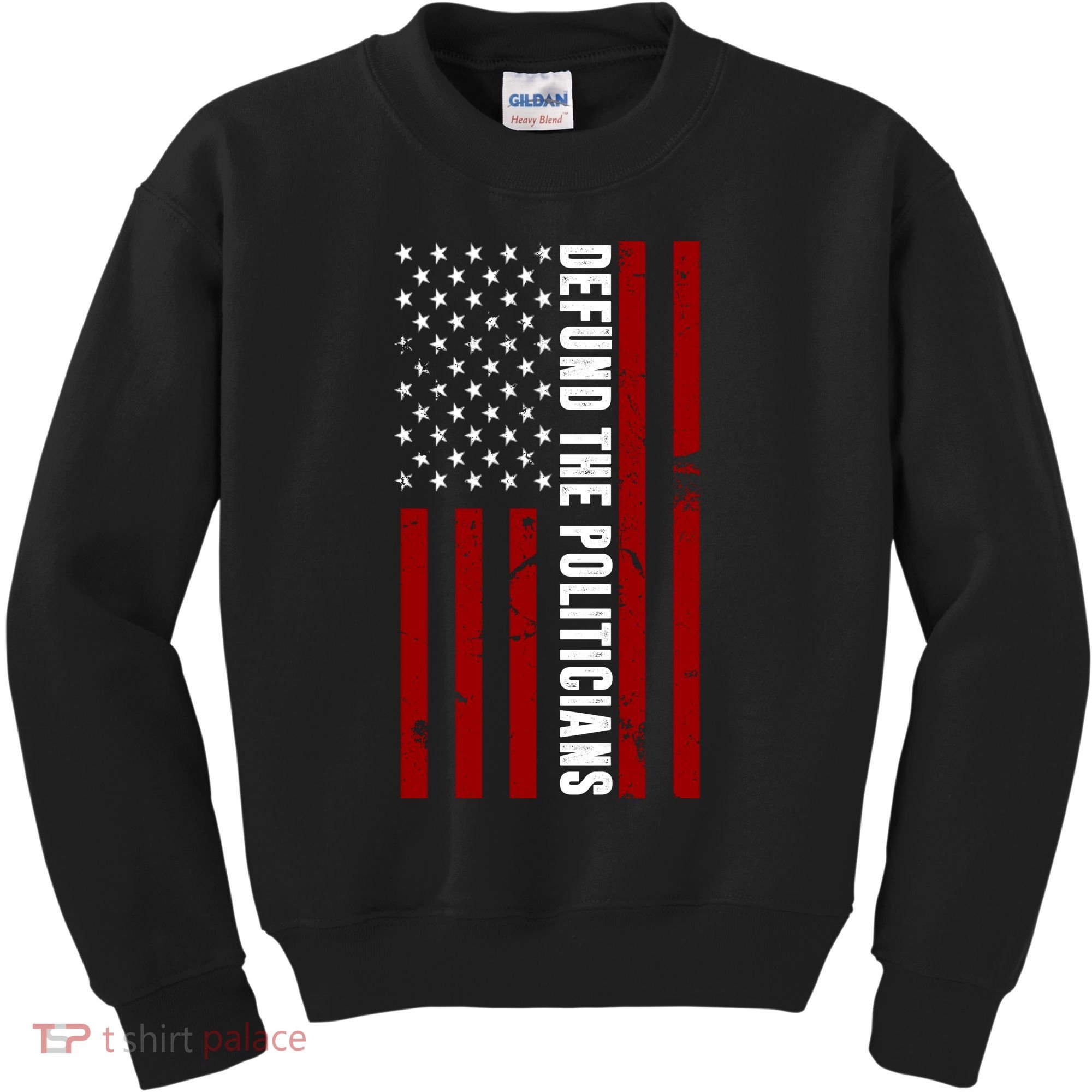 Defund The Politicians US Flag Kids Sweatshirt