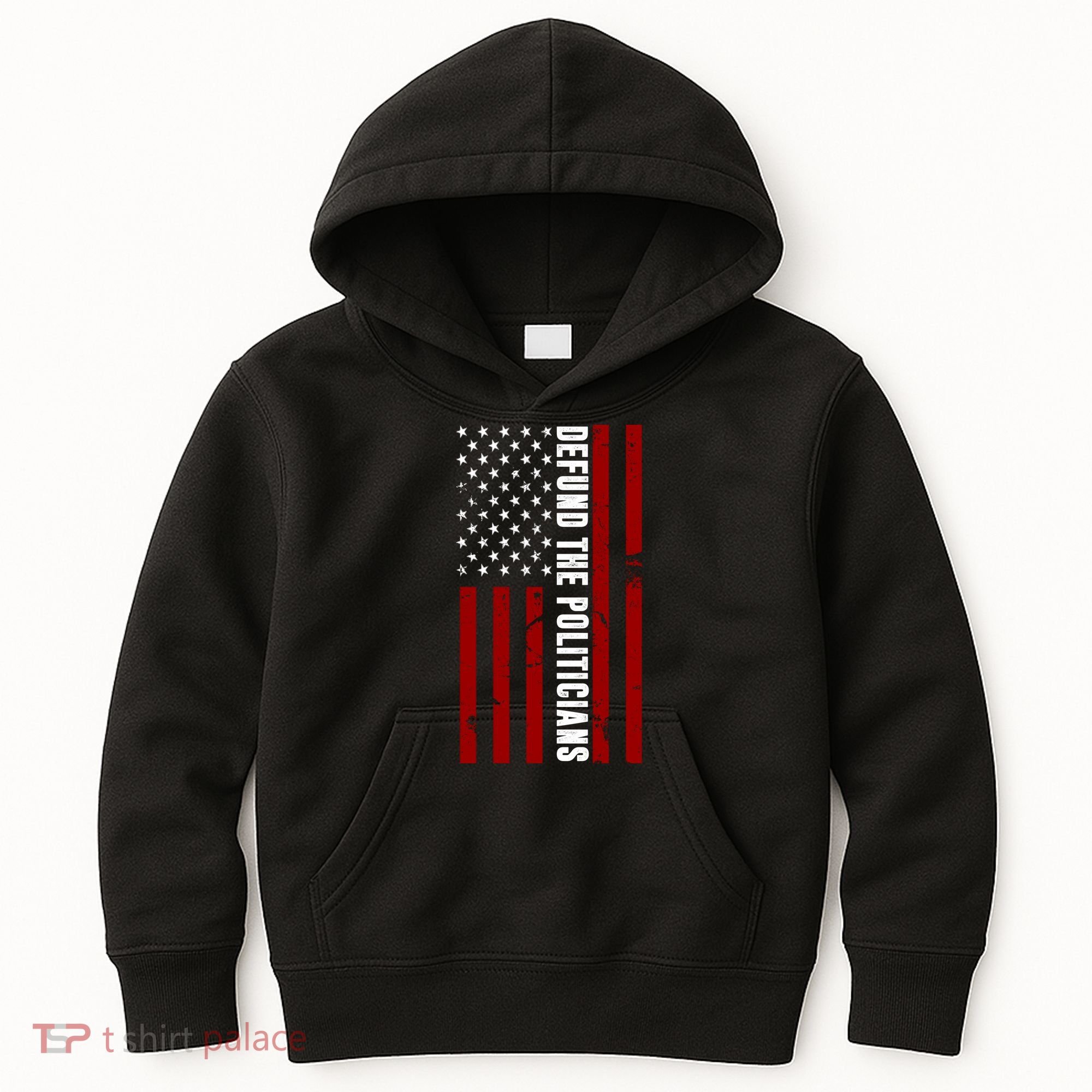 Defund The Politicians US Flag Kids Hoodie