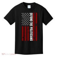 Defund The Politicians US Flag Kids T-Shirt thumb 0