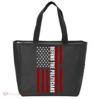 Defund The Politicians US Flag Tote Bag thumb 0