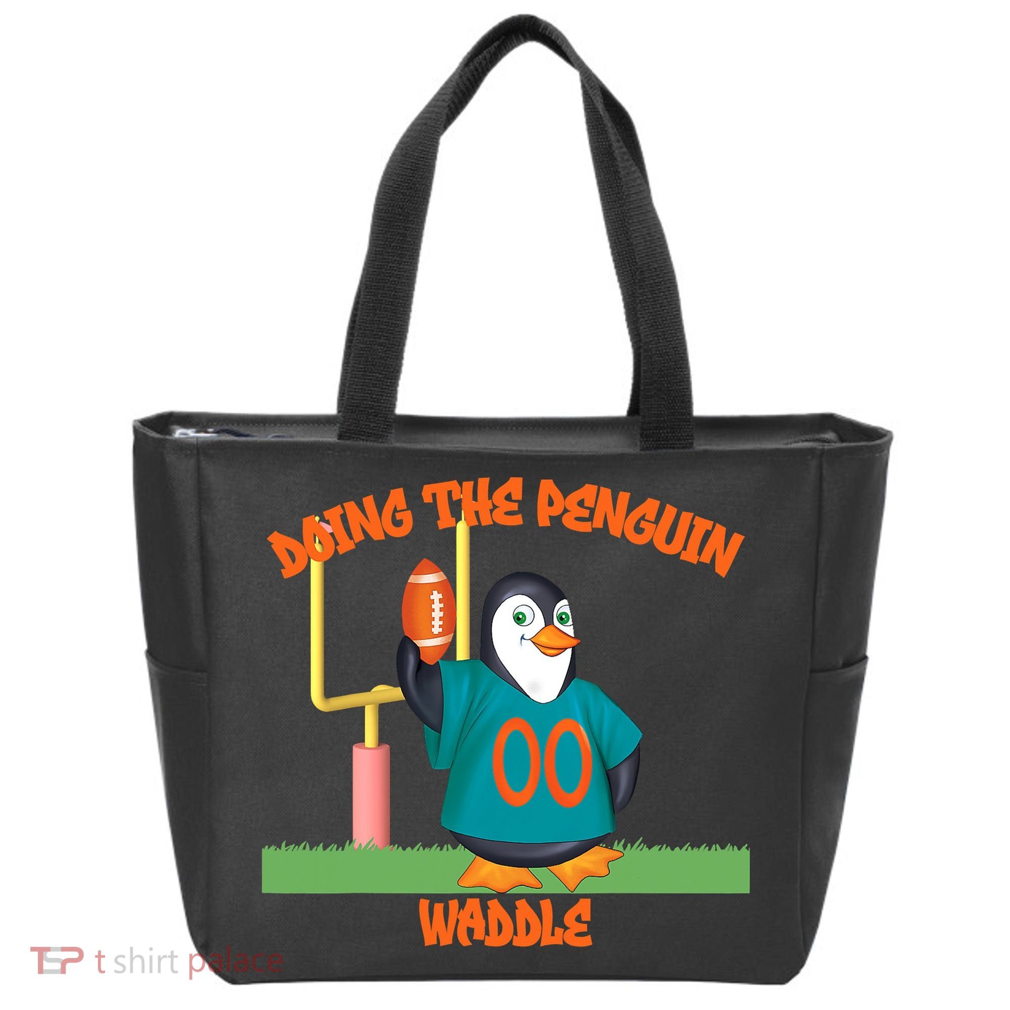 Doing The Penguin Waddle Football Touchdown Celebration Tote Bag