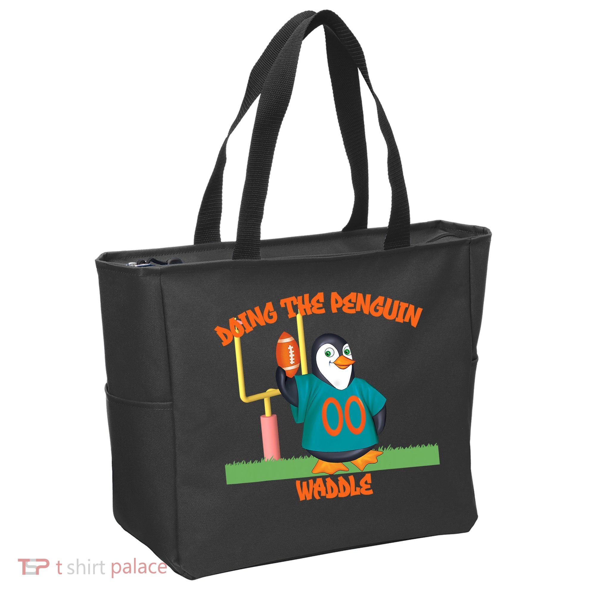 Doing The Penguin Waddle Football Touchdown Celebration Tote Bag