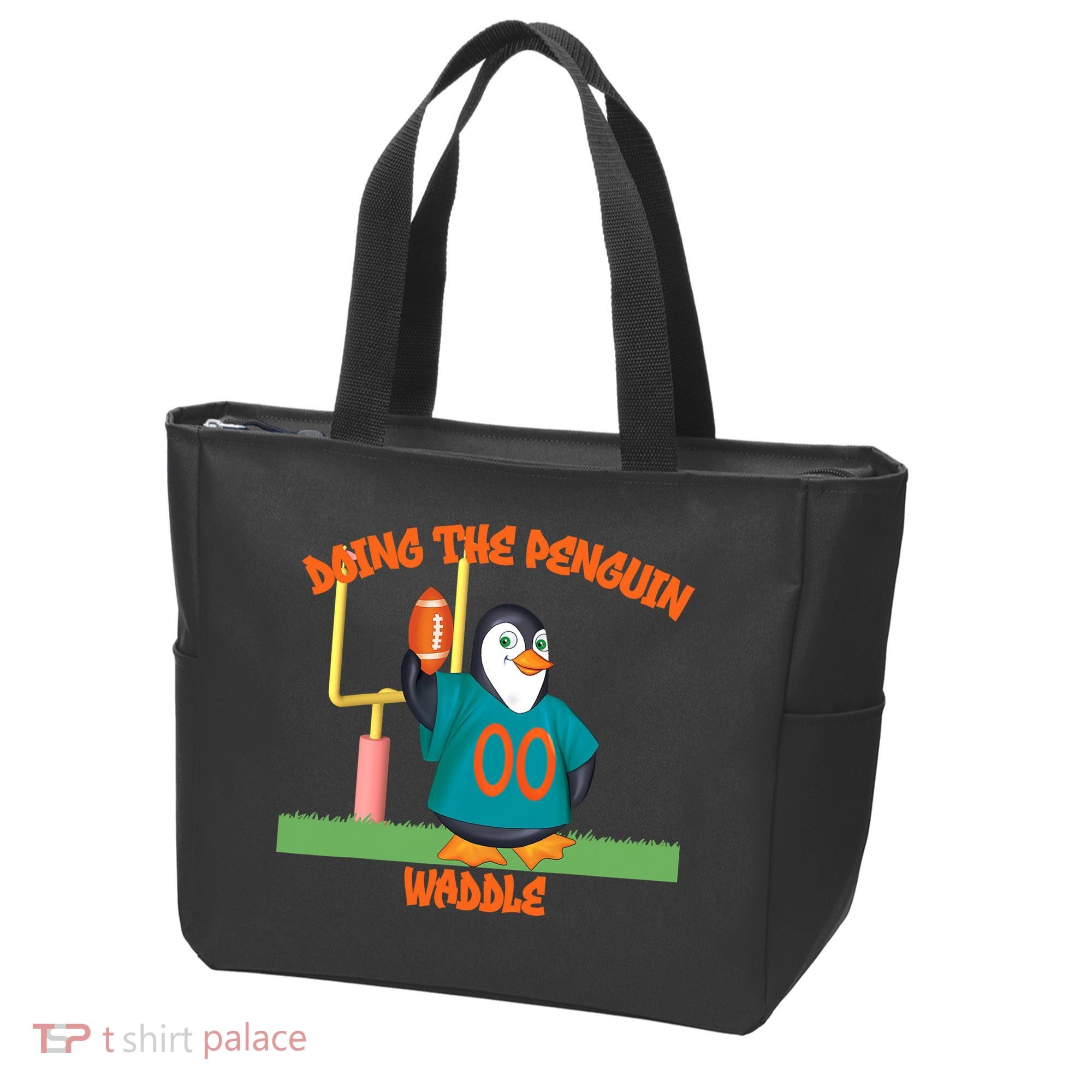 Doing The Penguin Waddle Football Touchdown Celebration Tote Bag