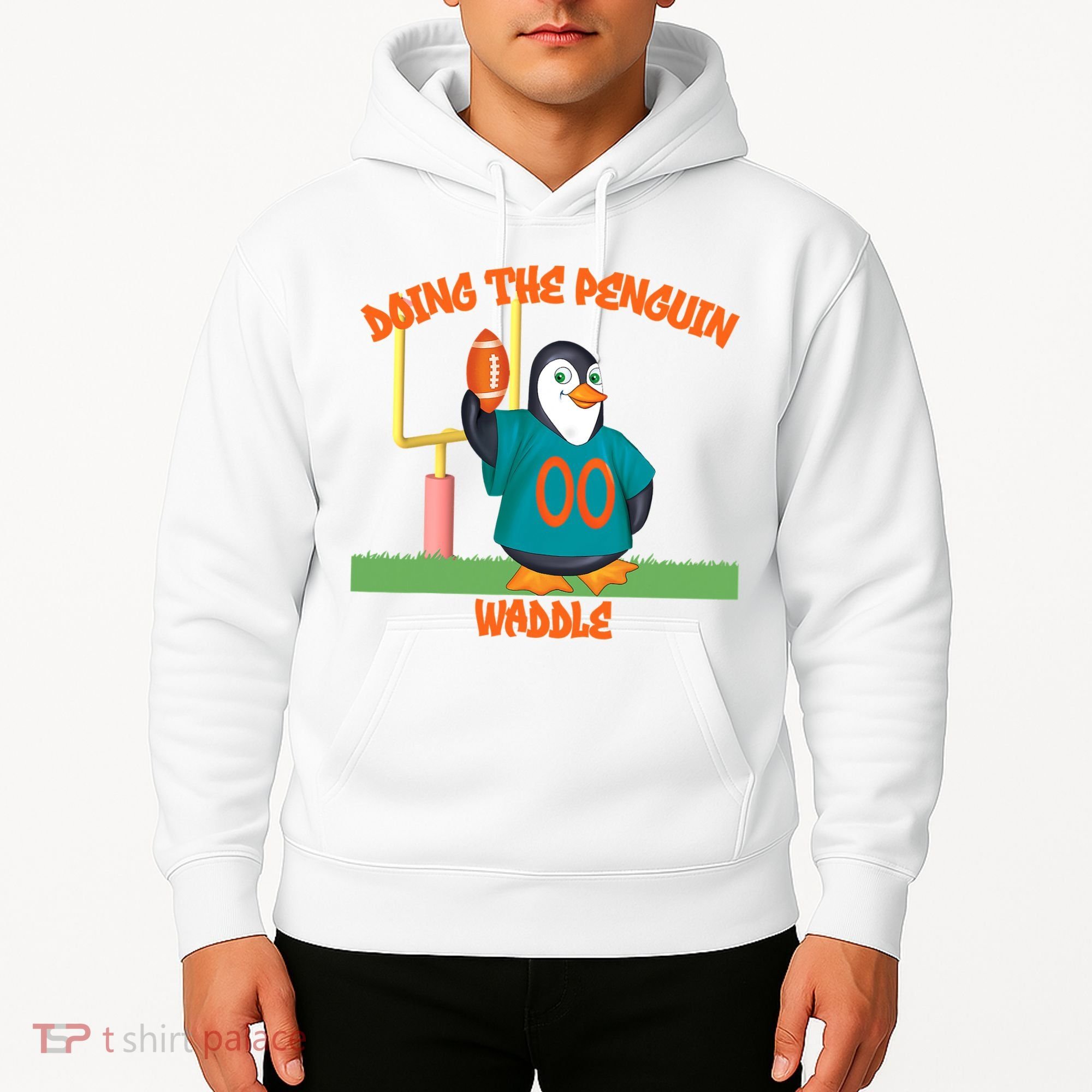 Doing The Penguin Waddle Football Touchdown Celebration Hoodie
