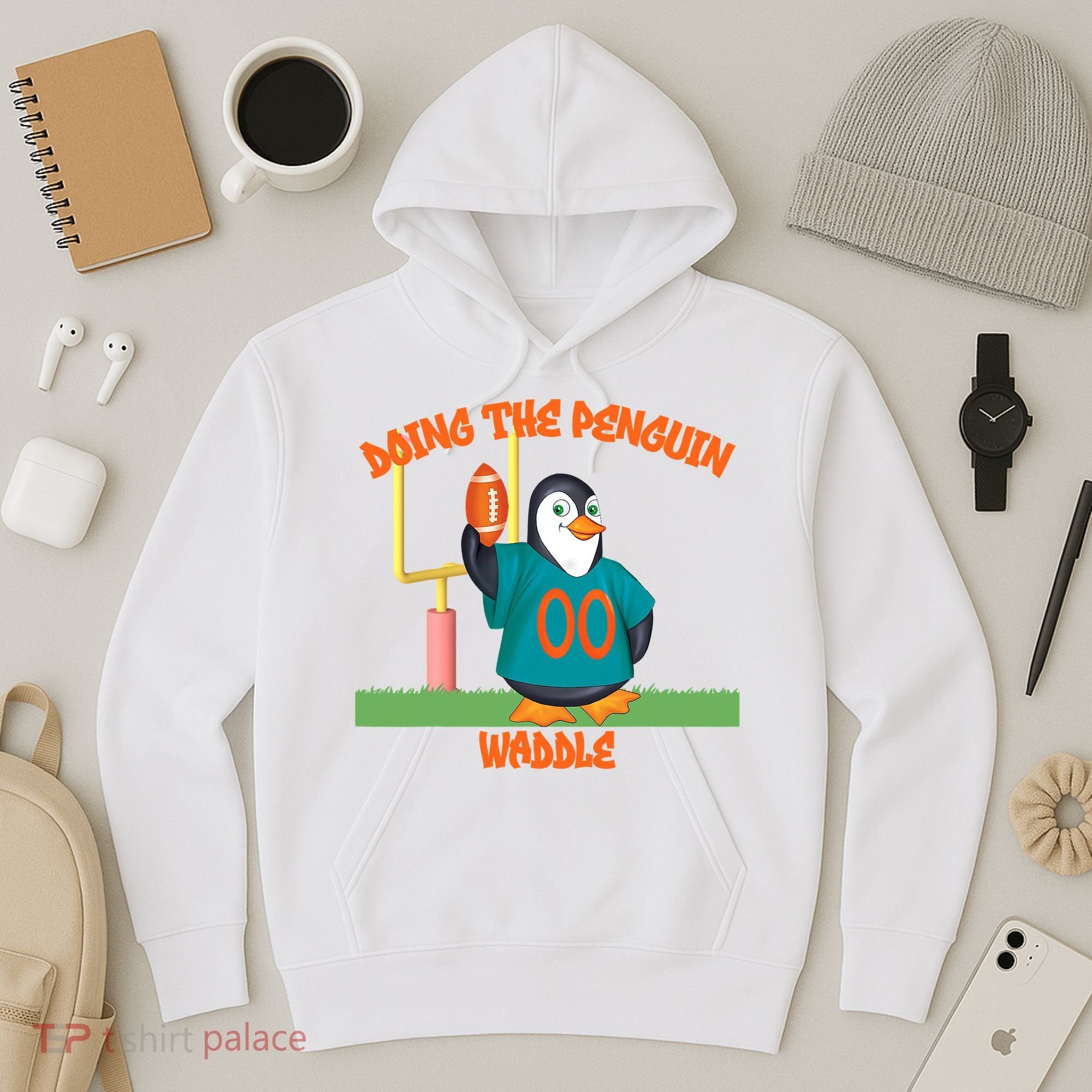 Doing The Penguin Waddle Football Touchdown Celebration Hoodie