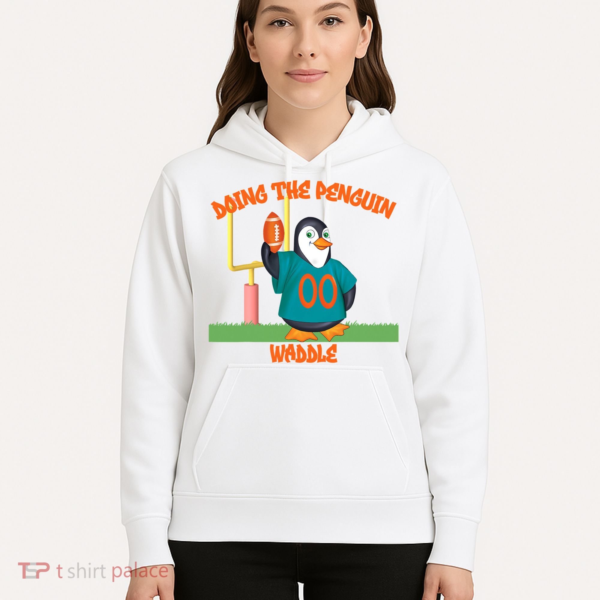Doing The Penguin Waddle Football Touchdown Celebration Hoodie