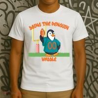 Doing The Penguin Waddle Football Touchdown Celebration T-Shirt thumb 3