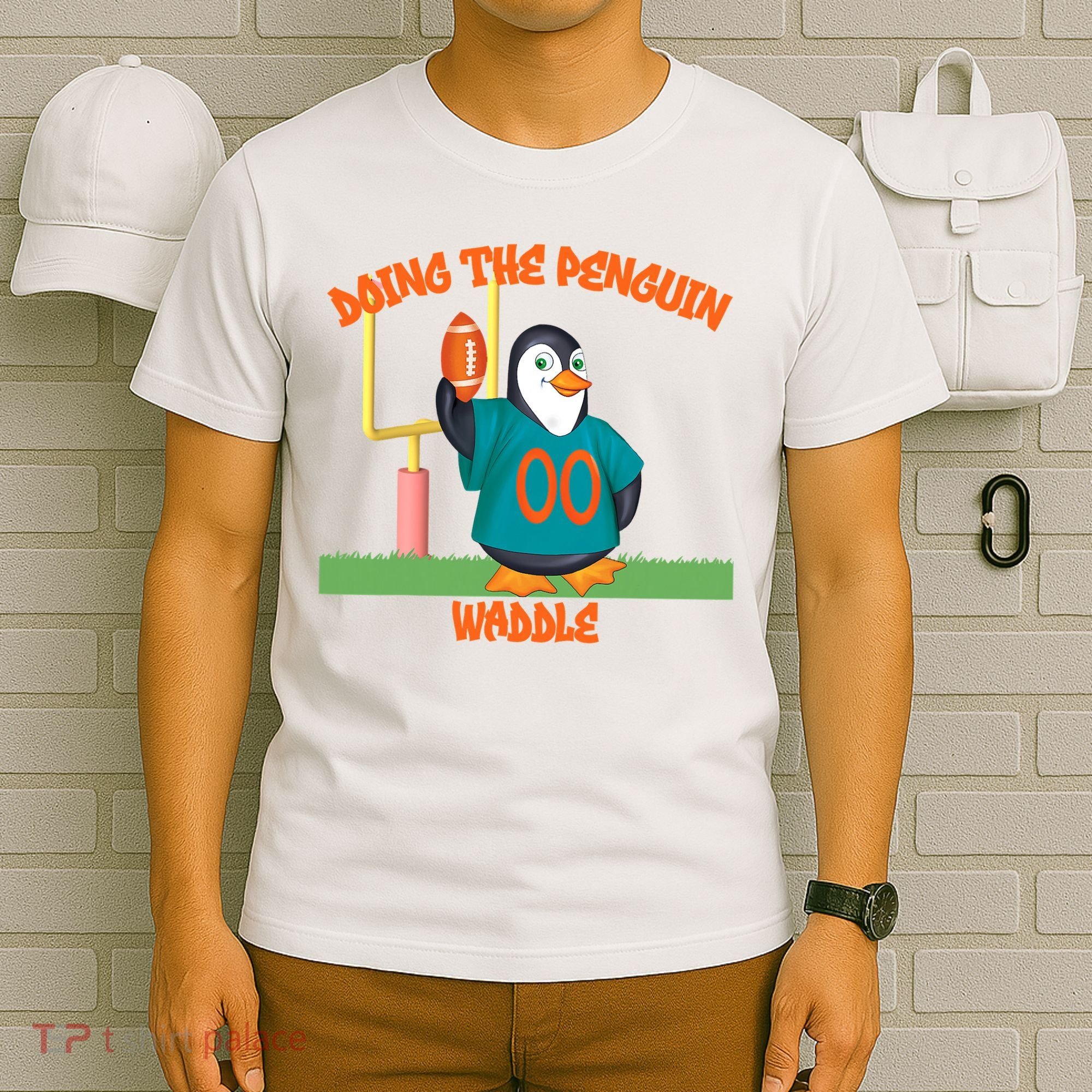 Doing The Penguin Waddle Football Touchdown Celebration T-Shirt