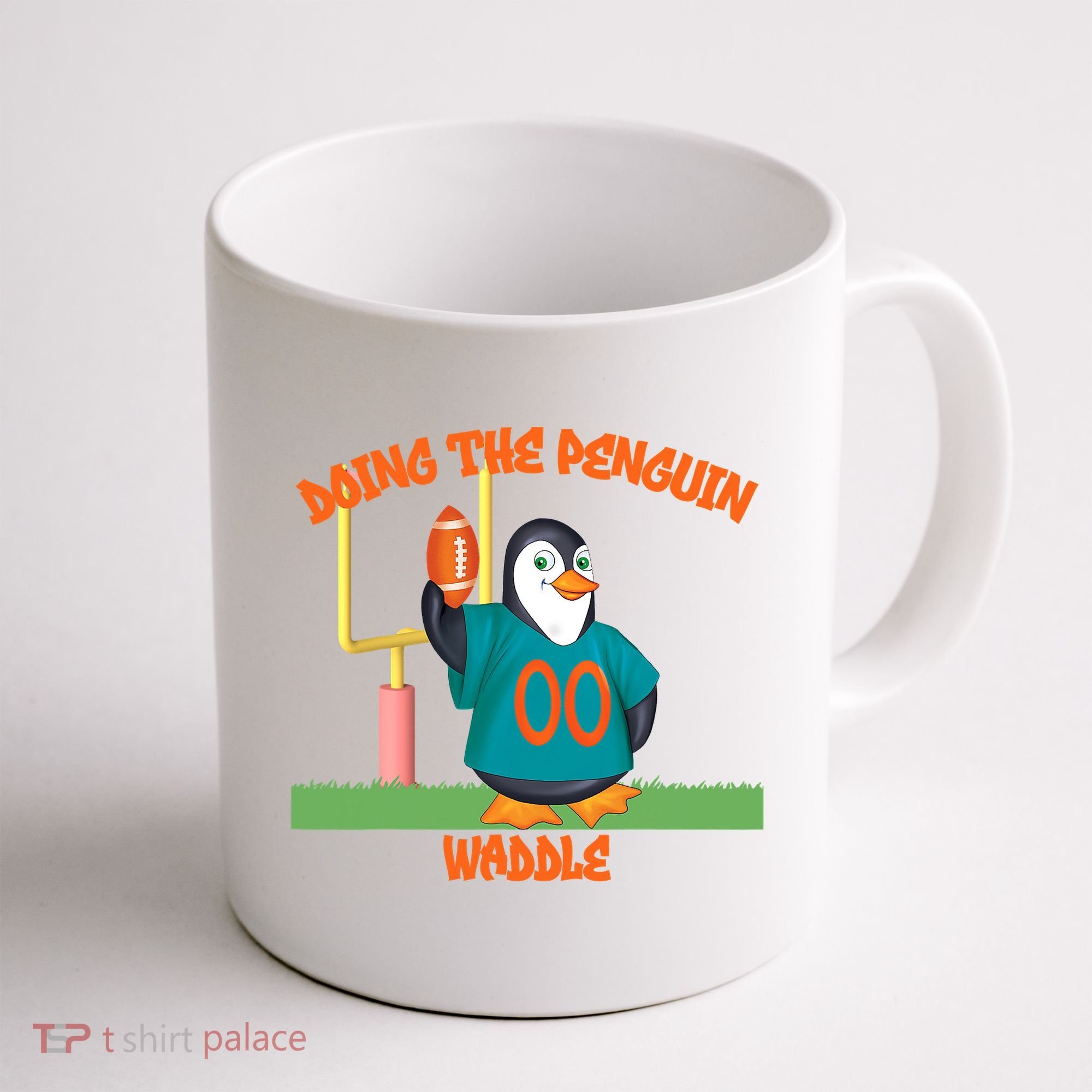 Doing The Penguin Waddle Football Touchdown Celebration Coffee Mug