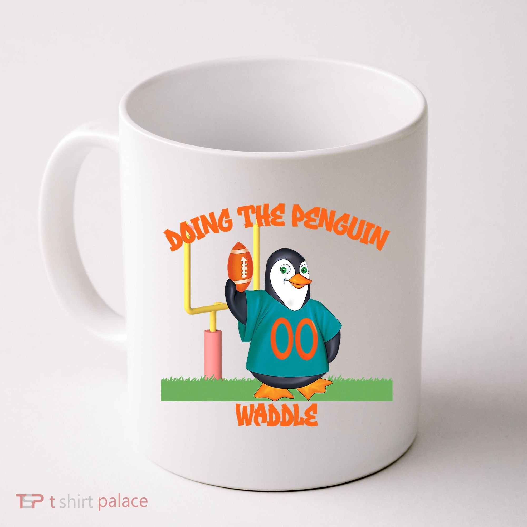 Doing The Penguin Waddle Football Touchdown Celebration Coffee Mug