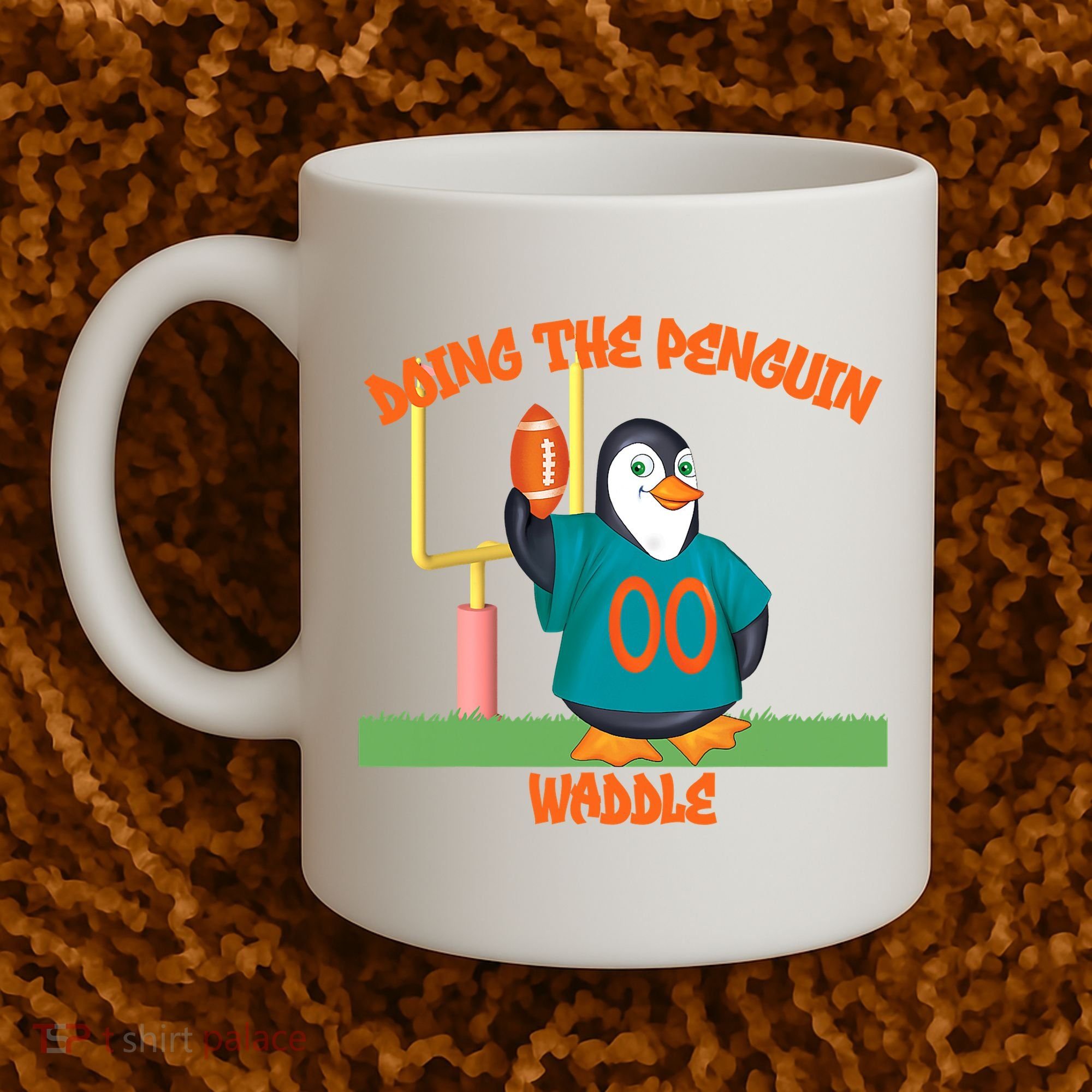 Doing The Penguin Waddle Football Touchdown Celebration Coffee Mug