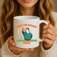 Doing The Penguin Waddle Football Touchdown Celebration Coffee Mug thumb 3